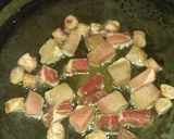 Foto del paso 1 de la receta: Spaguetini con salsa Reynaldo (cerdo salchicha parmesano)