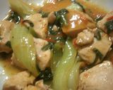 A picture of step 4 of A Harmony of Chicken, Aubergine and Tomato.