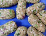 A picture of step 5 of Sabudana cutlets.