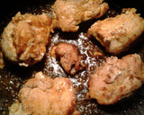A picture of step 3 of chicken in a nest of cabbage.