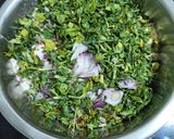 A picture of step 1 of Jowar thalipeeth.