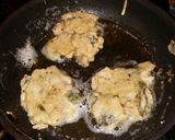 A picture of step 9 of Stuffed poblano peppers with side meat cheddar patties.