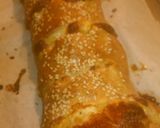 A picture of step 8 of Turkey Pepperoni Stromboli.