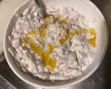 Une image de l'étape 6 de Crevettes marinées oignons de roscoff, ail fumé, citron vert, menthe et coco.