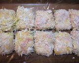 A picture of step 4 of Pork Wrap with Shiso Leaves and Cheese.