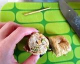 A picture of step 12 of Shinodamaki with Minced Pork and Firm Tofu.