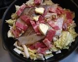 A picture of step 2 of Easy Chinese Cabbage and Cod Steamed in Sake.