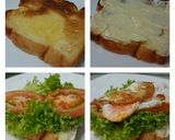 A picture of step 4 of Spicy Garlic Buttered Shrimp And Egg Sandwich.