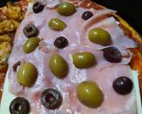 Foto del paso 2 de la receta: Pizza con mejillones, palmitos, jamón