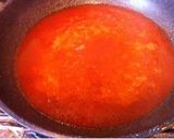 A picture of step 4 of Okara Meatballs with a Thick Ketchup Sauce.