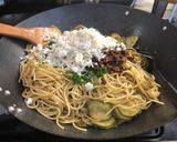 A picture of step 8 of Spaghetti with Zucchini & Fried Lemon.