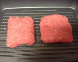 A picture of step 7 of BlueCheese Stuffed Cheeseburger Grilled Cheese.