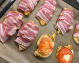 Juhtúrós -paradicsomos csirkemell, baconnel bazsalikomos olívaolajjal recept fázis 2 fotója
