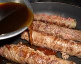 A picture of step 6 of Beef Wrapped Burdock.