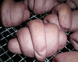 A picture of step 11 of Butter Rolls filled with Purple Sweet Potato.