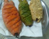 A picture of step 19 of Tricolour Fish Samosa.