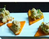 A picture of step 4 of Hung-curd -canapes.