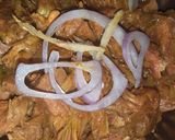 A picture of step 5 of Kathal do pyaaza.