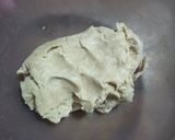 A picture of step 2 of Kutti.(Roti churma) sindhi breakfast.