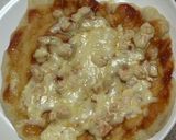 A picture of step 7 of Raw Salmon Pizza with Cheese and Nori.