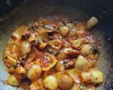 A picture of step 3 of Malai do pyaza.