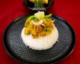 A picture of step 5 of Kumro Bhorta With Bhaat (Bengali Staple Food) Pumpkin Bharta With Plain Steamed Rice.