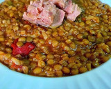 Foto del paso 7 de la receta: Lentejas pardinas con arroz y atún rojo en conservas