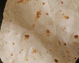Une image de l'étape 2 de Pain pita maison avec salade et chawarma de poulet.