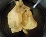 Foto langkah ke 4 dari resep Bubur Ayam Kuah Kuning.