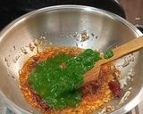 A picture of step 5 of Kala chana palak -Semi dry masala sabji.