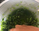 A picture of step 3 of Mustard green dip.