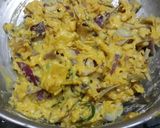 A picture of step 1 of Onion pakoras.