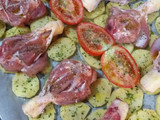 Muslos de pollo al horno con patatas 🍗