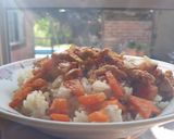 Foto del paso 3 de la receta: Arroz con salteado de verduras y pollo🍚🥕