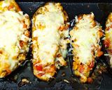 Foto del paso 6 de la receta: Berenjenas rellenas con pollo y verduras