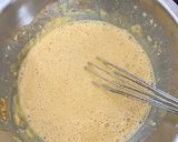 A picture of step 2 of Kadhi with Moong Daal Vadi.