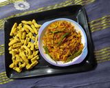 A picture of step 7 of Raw papaya sambharo.