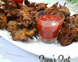 A picture of step 3 of Drumstick Leaves Pakoras.