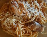 Foto del paso 8 de la receta: Fideos (Spaghetti) con pollo