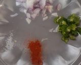 A picture of step 2 of Desi omelette.