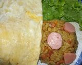 Hình bước làm 4 của món Sleeping Pig Omurice - Cơm Chiên Nhật Bản Heo Con Say Giấc