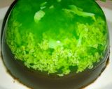 Foto langkah ke 5 dari resep Puding lumut pandan coklat.