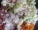 A picture of step 1 of Handi kabab.