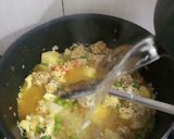 A picture of step 4 of Soya chunks veg pulav.