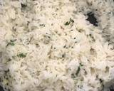 Creamy spring onion prawns with parsley rice recipe step 3 photo