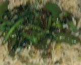 A picture of step 7 of Tadka Green pulao.