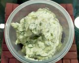 A picture of step 3 of Cream Cheese Dip with Dill Leaves.