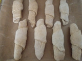 Teljes kiőrlésű töltött croissant