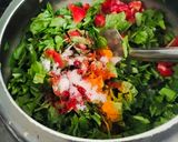 A picture of step 2 of Palak Bhaji.