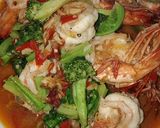 Foto langkah ke 6 dari resep Udang mentega pedas manis#bikinramadanberkesan.